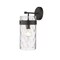 Z-Lite Fontaine 1 Light Wall Sconce, Matte Black & Clear 3035-1SL-MB - alternate 1